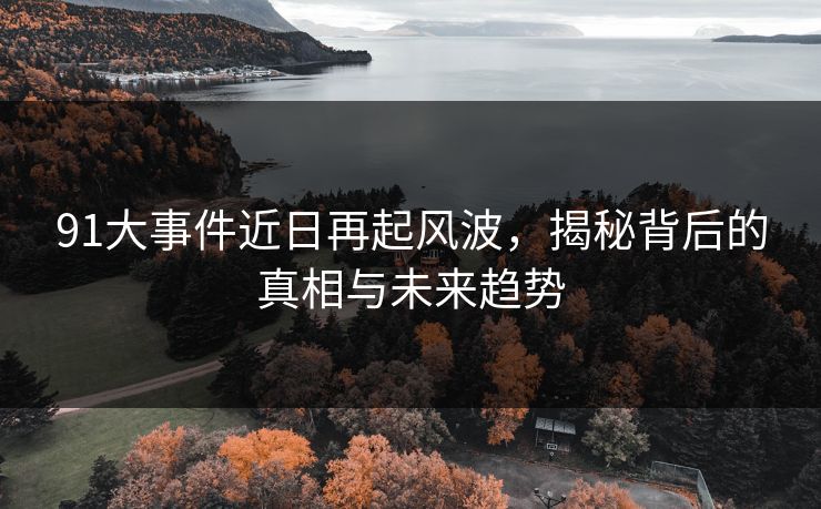 91大事件近日再起风波，揭秘背后的真相与未来趋势
